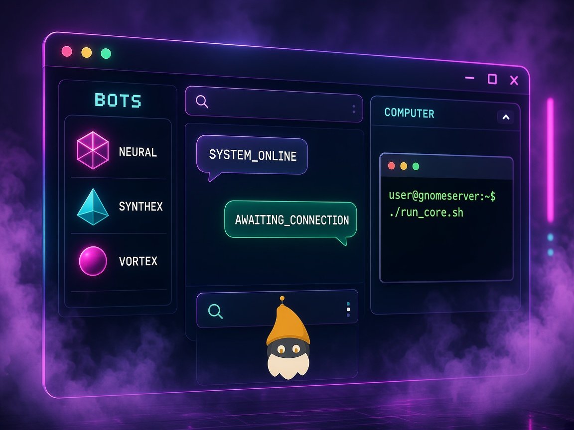 Gnomebot window — the persistent computer